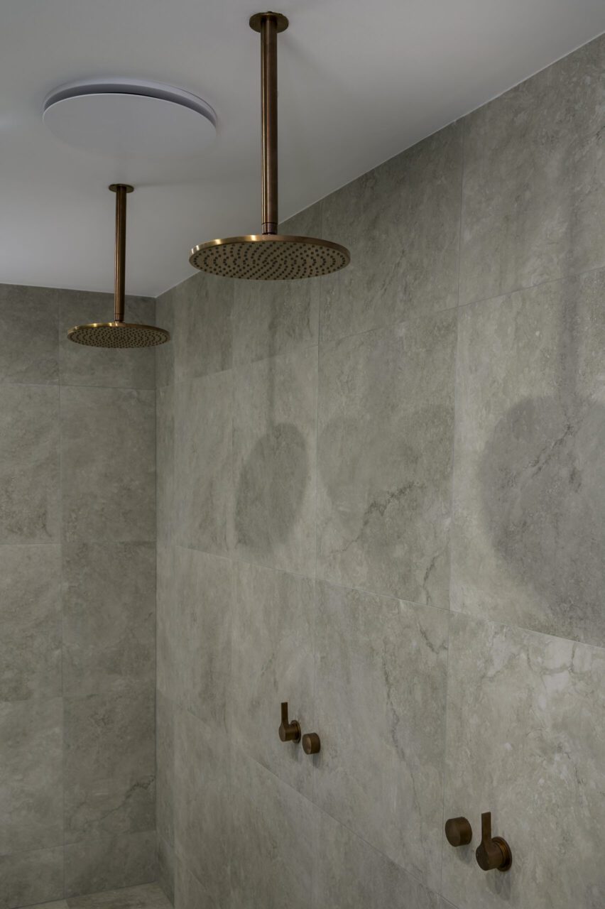 Luxury Day-Spa Inspired Bathroom grey tiles
