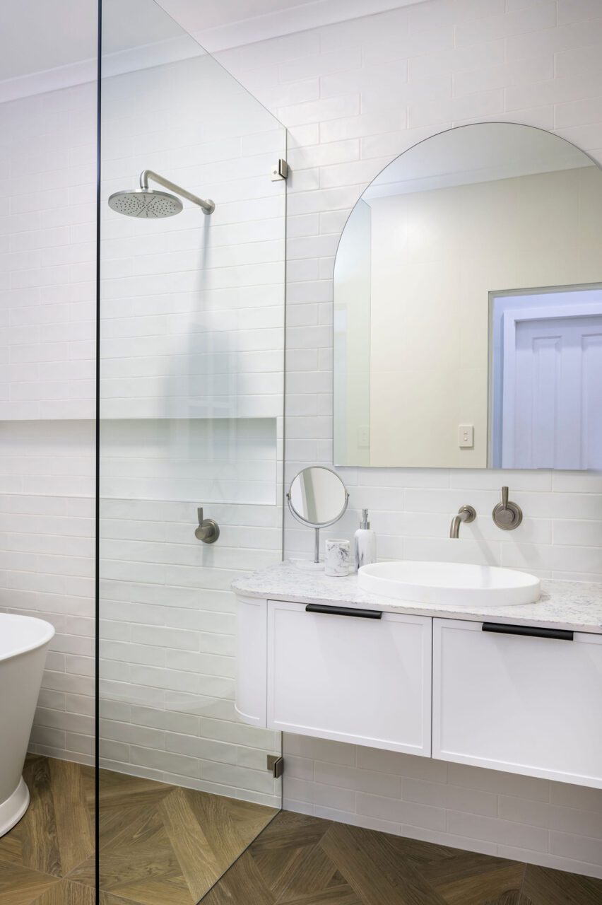 Hamptons Bathroom With Separate Toilet