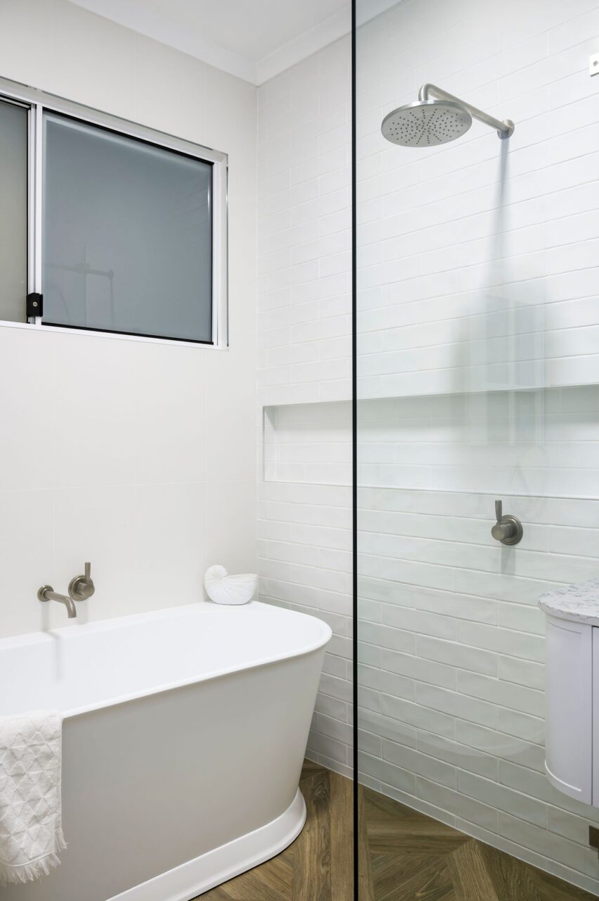 Hamptons Bathroom With Separate Toilet