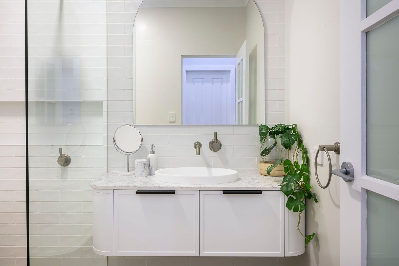 Hamptons Bathroom With Separate Toilet