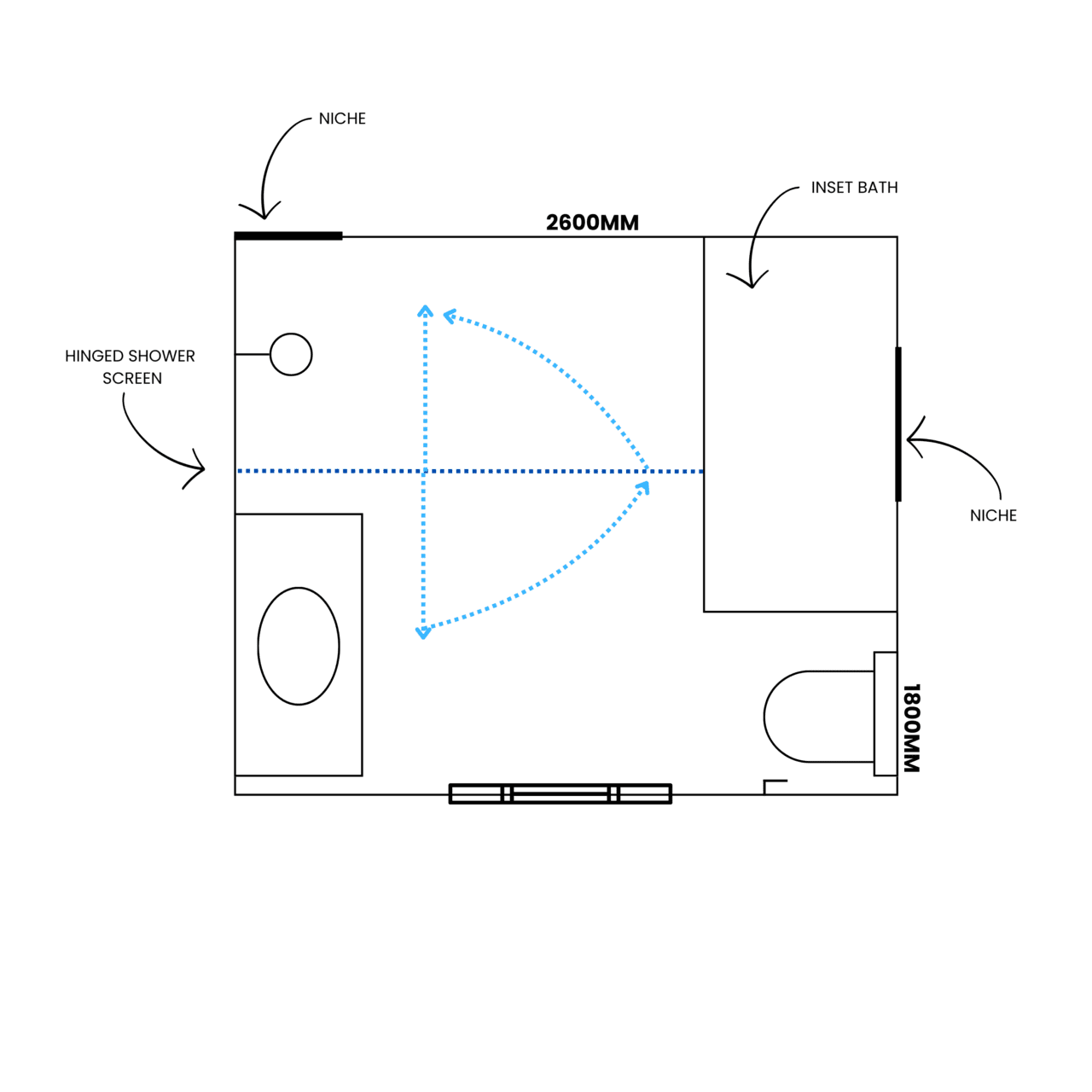 Small Bathroom Floor Plan